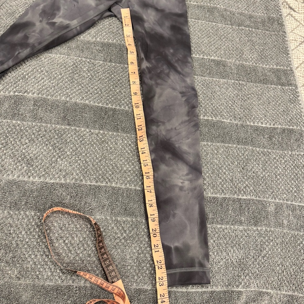 LULULEMON Athletica Align High-rise Diamond Dye Pitch Gray Leggings ~ Size 0 - Picture 4 of 7